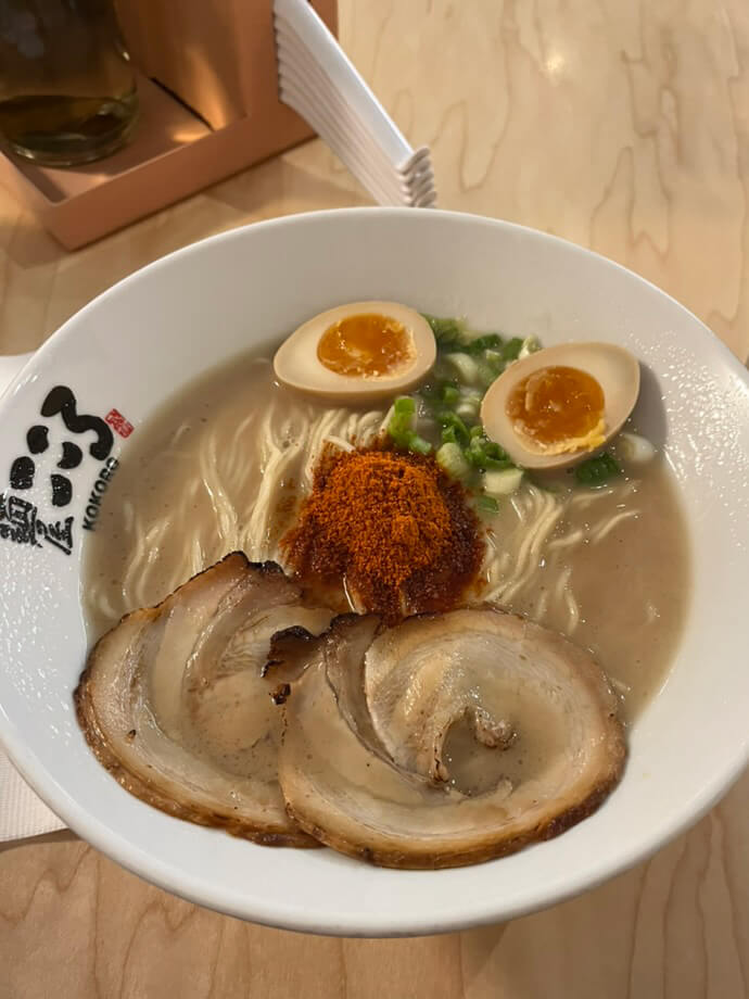 A bowl of ramen.