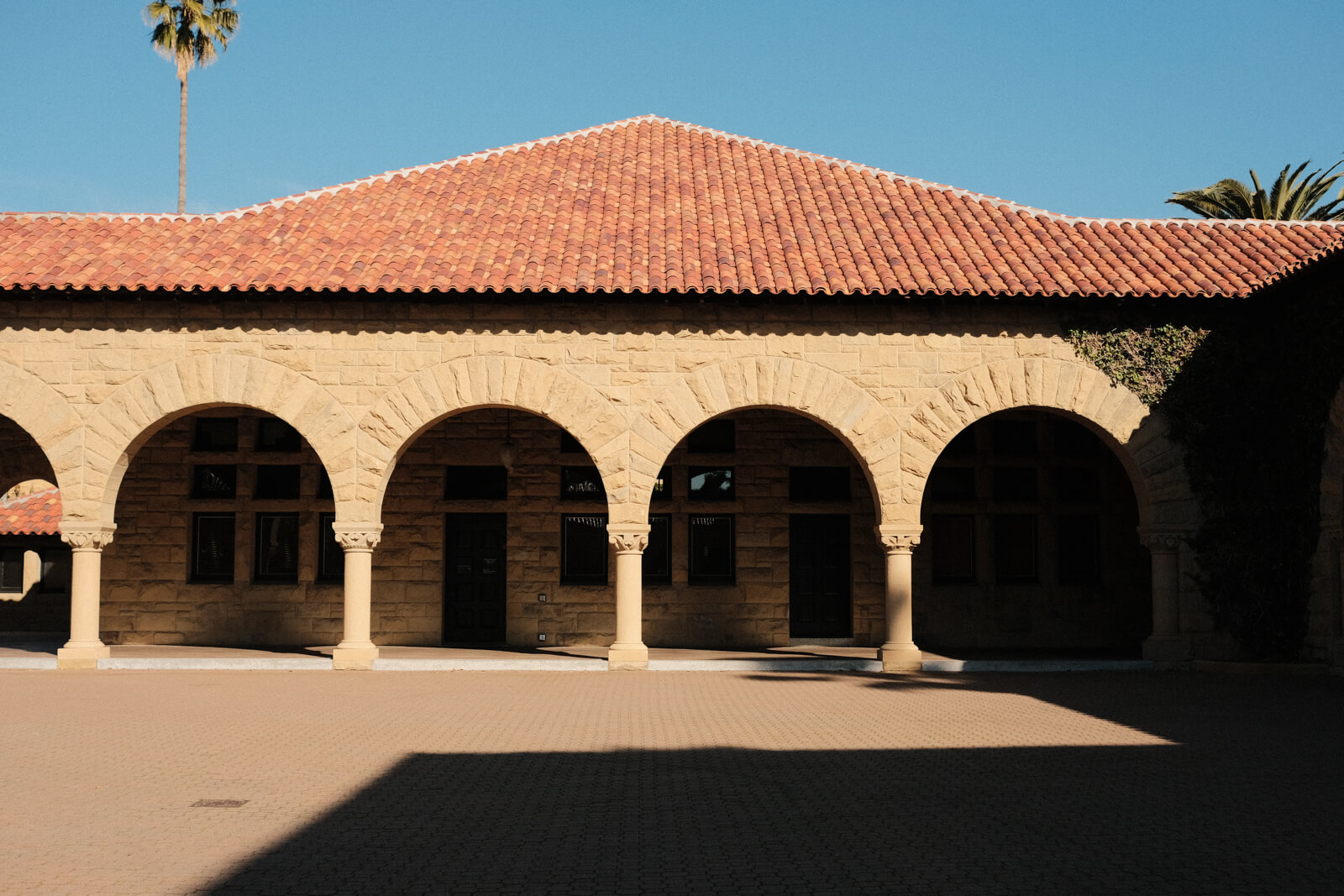 The loggia viewed from outside.