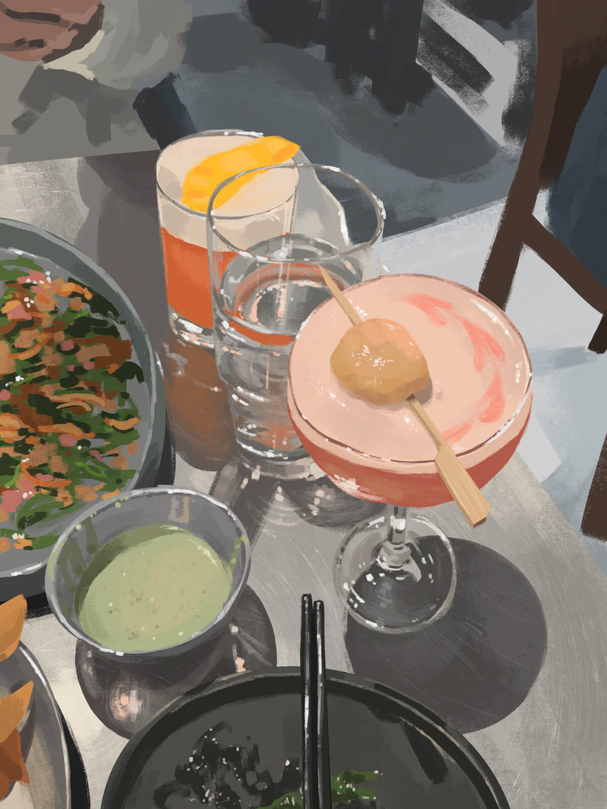 Sketchbook: collection of drawings.